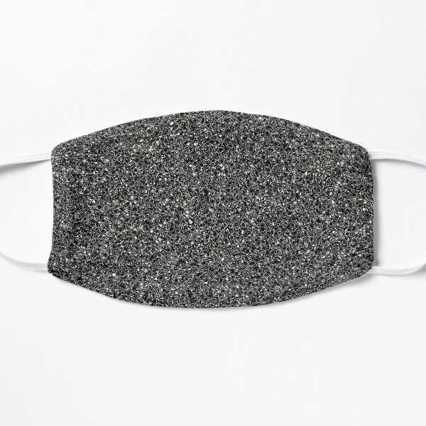 Brillo negro brillante Mascarilla plana