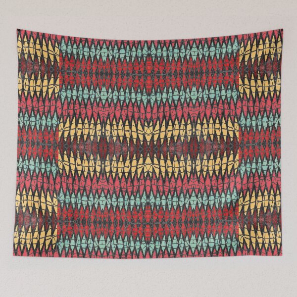 Item preview, 'Zig Zag' - Print from a Handmade Original Mosaic by Claire Cotterill designed and sold by Claire Cotterill.