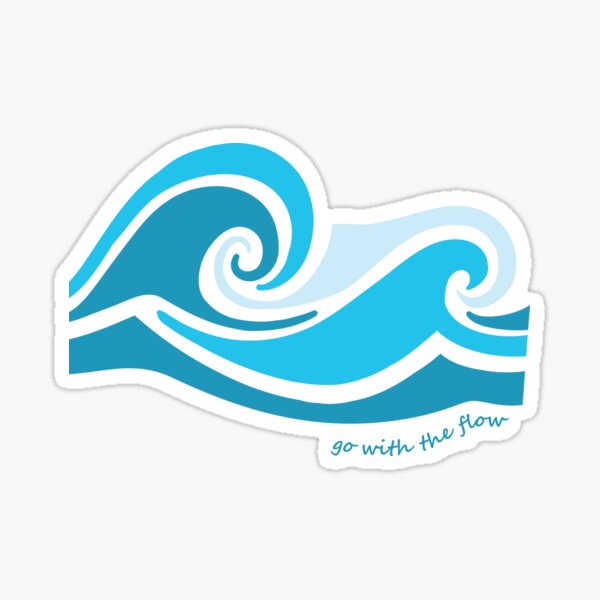 Go With The Flow Sticker