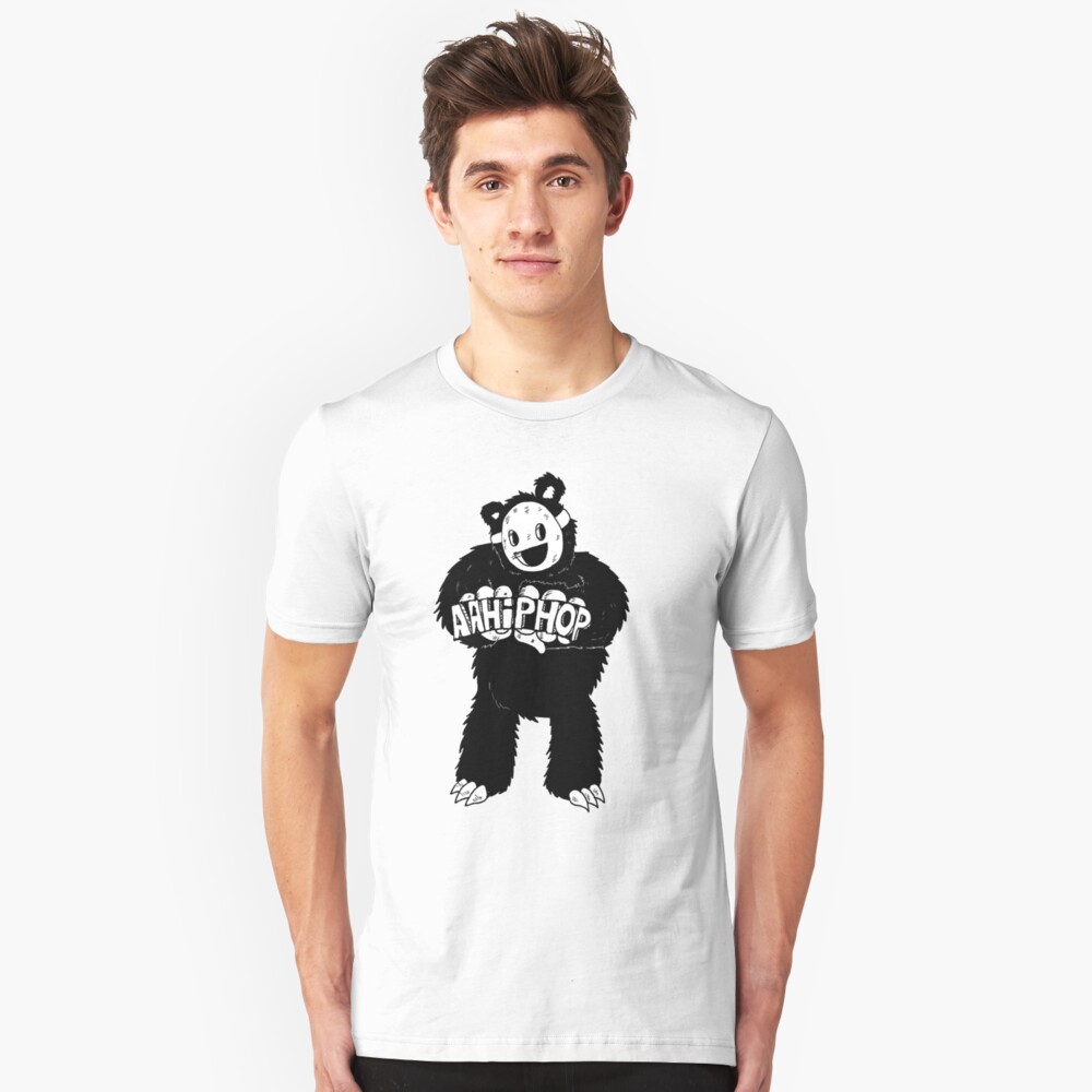 AAHIPHOP Love/Hate Bear Slim Fit T-Shirt
