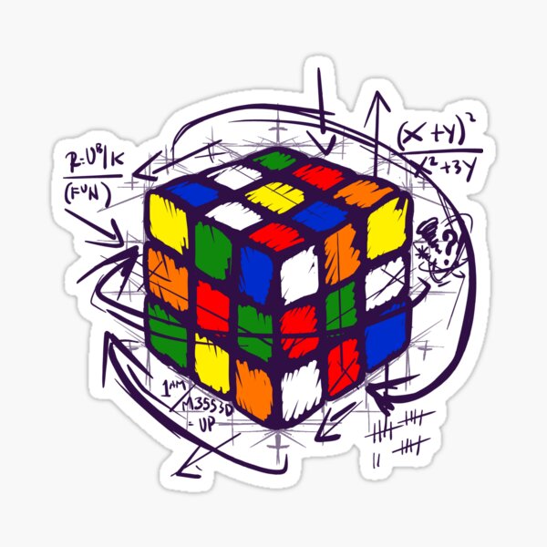 Rubiks Cube Stickers Redbubble 