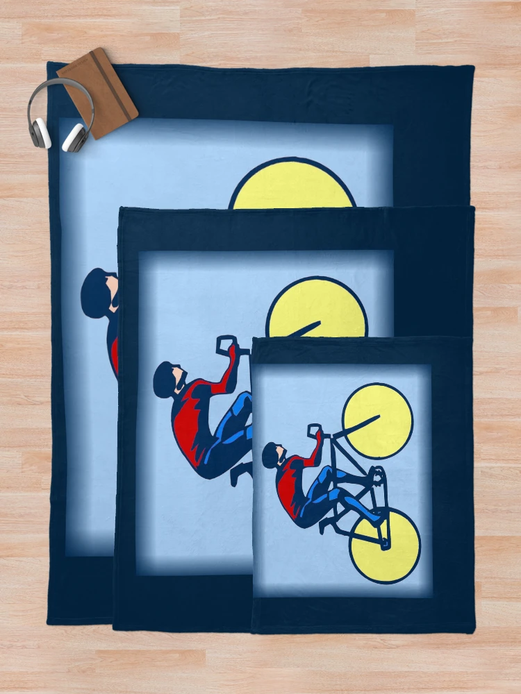 Thumbnail 5 of 6, Throw Blanket, BICYCLE : Racing Abstract Riding Print designed and sold by posterbobs.