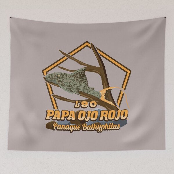 Item preview, L90 Panaque bathyphilus Papa Suckermouth Pleco Aquarium Fish Merch designed and sold by TheAplus.