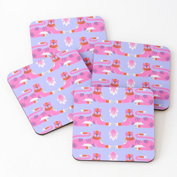 Item preview, Pink Tigers, Tiger Pattern, Pink Cats, Pink Panthers, Panther Cat, Jungle Cats designed and sold by Clancy Rodgers.