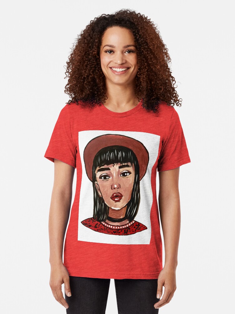 "Girl in red" Tshirt by BlueApril Redbubble