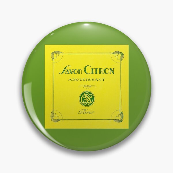 Aperçu de l'œuvre version jaune plus claire dans notre boutique. Savon Citron Adoucissant / Étiquette de savon français antique. L'illustration est tirée d'une véritable étiquette antique. créée et vendue par FuzzyHoney.