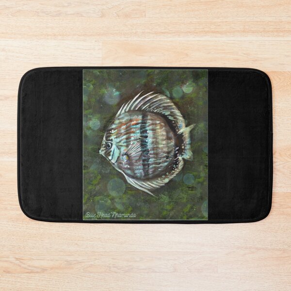 Item preview, Heckel Discus Blue Face Head Nhamunda Cichlid Aquarium Fish Merch designed and sold by TheAplus.