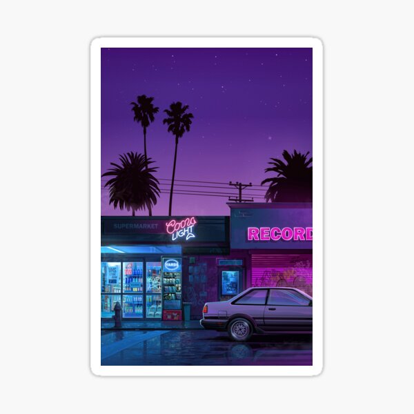 Item preview, Neon dark street designed and sold by MrMelville.