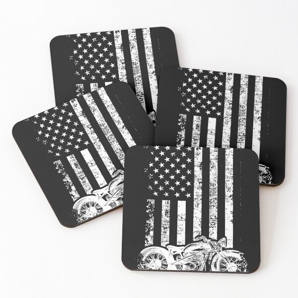 Item preview, Retro Motorcycle Distressed American Flag Gift Design design designed and sold by Lisbob.