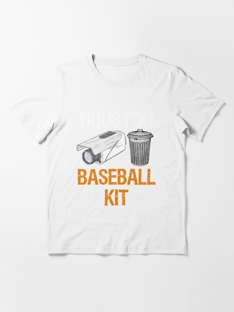  Houston Baseball Camera and Trash Can Gag for Men and Women T- Shirt : Sports & Outdoors