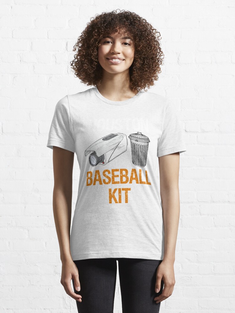  Houston Baseball Camera and Trash Can Gag for Men and Women T- Shirt : Sports & Outdoors