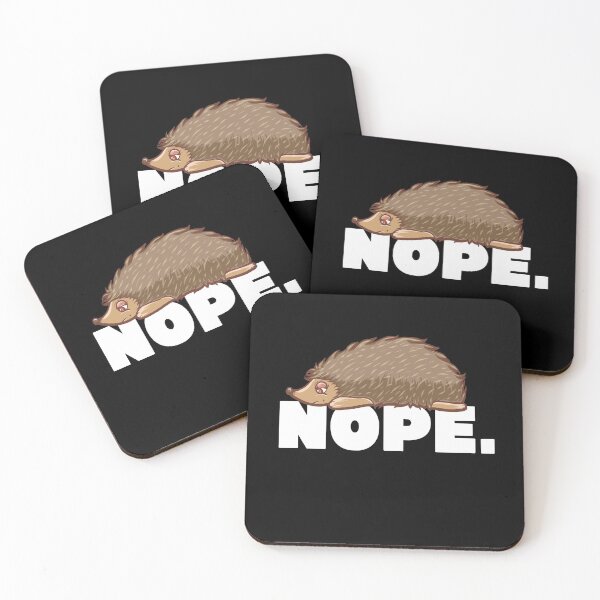 Item preview, Nope - Funny Hedgehog Design designed and sold by Printedpath.