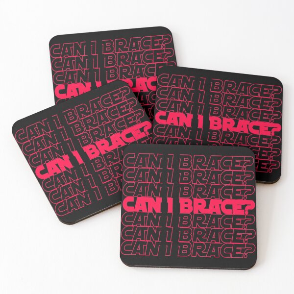 Item preview, Can I Brace (Red) designed and sold by Dumb-Dumbs & Dice.