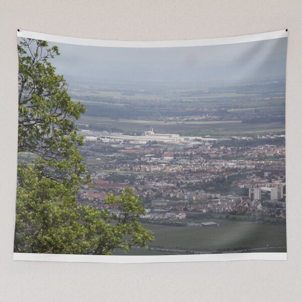 Item preview, Panoramic view of the valley from a medieval castle	 designed and sold by EstelleRossetti.