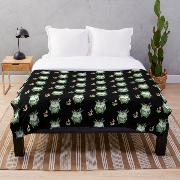 Forest Spirit at night Throw Blanket