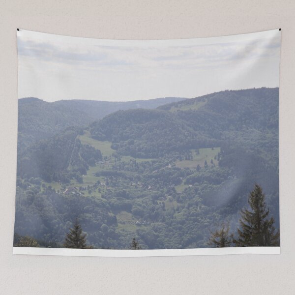 Item preview, Panoramic view of the valley from a medieval castle	 designed and sold by EstelleRossetti.