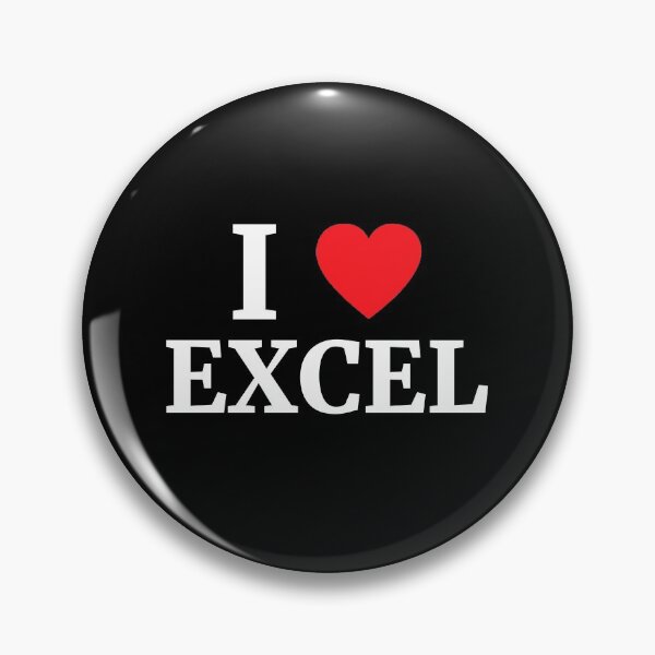 Aperçu de l'œuvre I Heart Excel Heart créée et vendue par Vanover Designs.