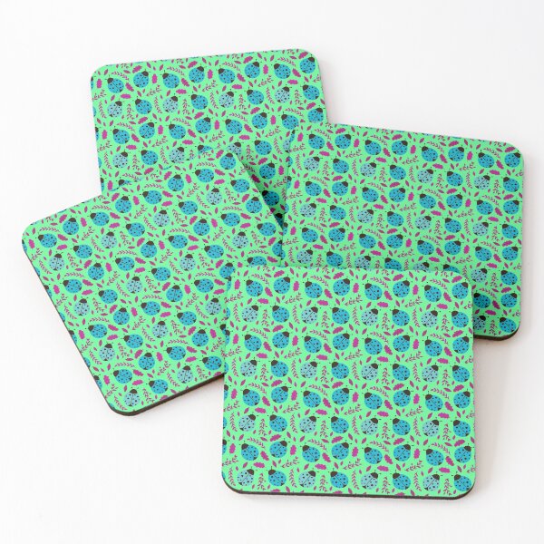 Item preview, Ladybirds With Spring leaves Pattern designed and sold by Amineharoni.