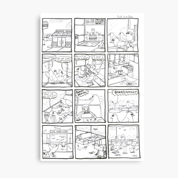 Flock Mentality Metal Print