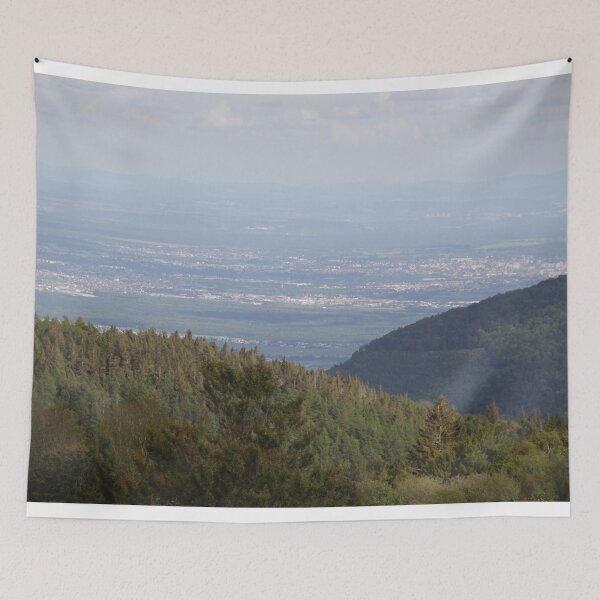 Item preview, Panoramic view of the valley from a medieval castle	 designed and sold by EstelleRossetti.