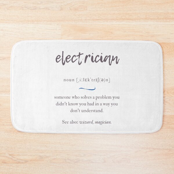 Item preview, Electrician Definition | Dictionary Collection designed and sold by Designschmiede.