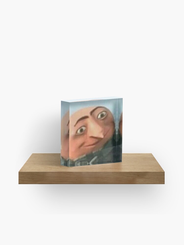 Gru Meme Face Metal Print for Sale by itsjustpeachy