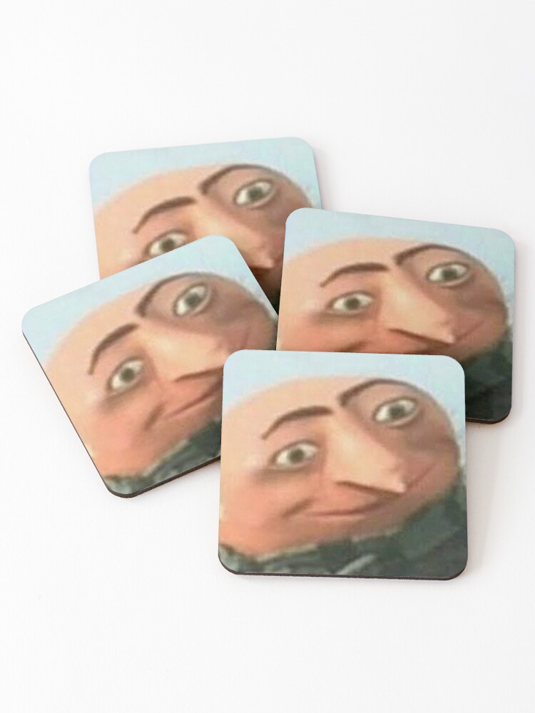 Gru Meme Face | Coasters (Set of 4)