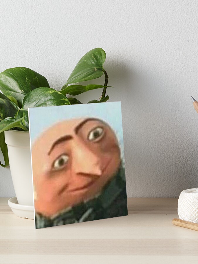 Gru Meme Face Greeting Card for Sale by itsjustpeachy