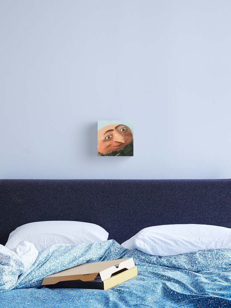 Gru Meme Face Canvas Print for Sale by itsjustpeachy