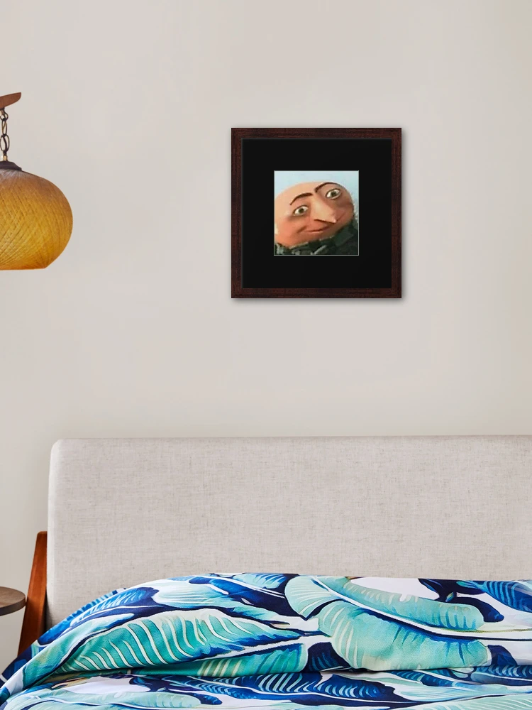 Gru Meme Face Canvas Print for Sale by itsjustpeachy