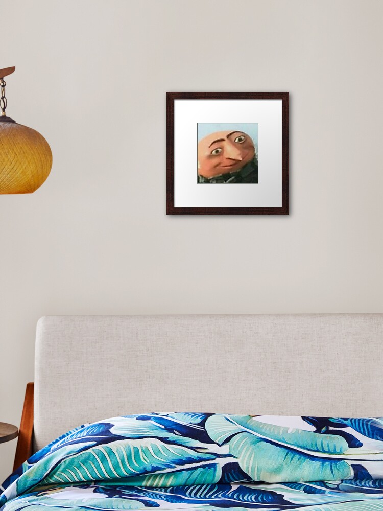 Gru Meme Face Metal Print for Sale by itsjustpeachy