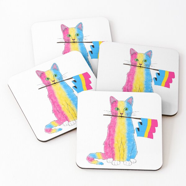 Item preview, Pansexual kitty pride designed and sold by Izzywilldestroy.