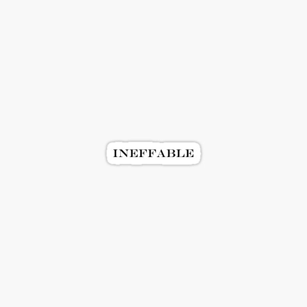 Artikel-Vorschau von INEFFABLE, designt und verkauft von MMTYPE.