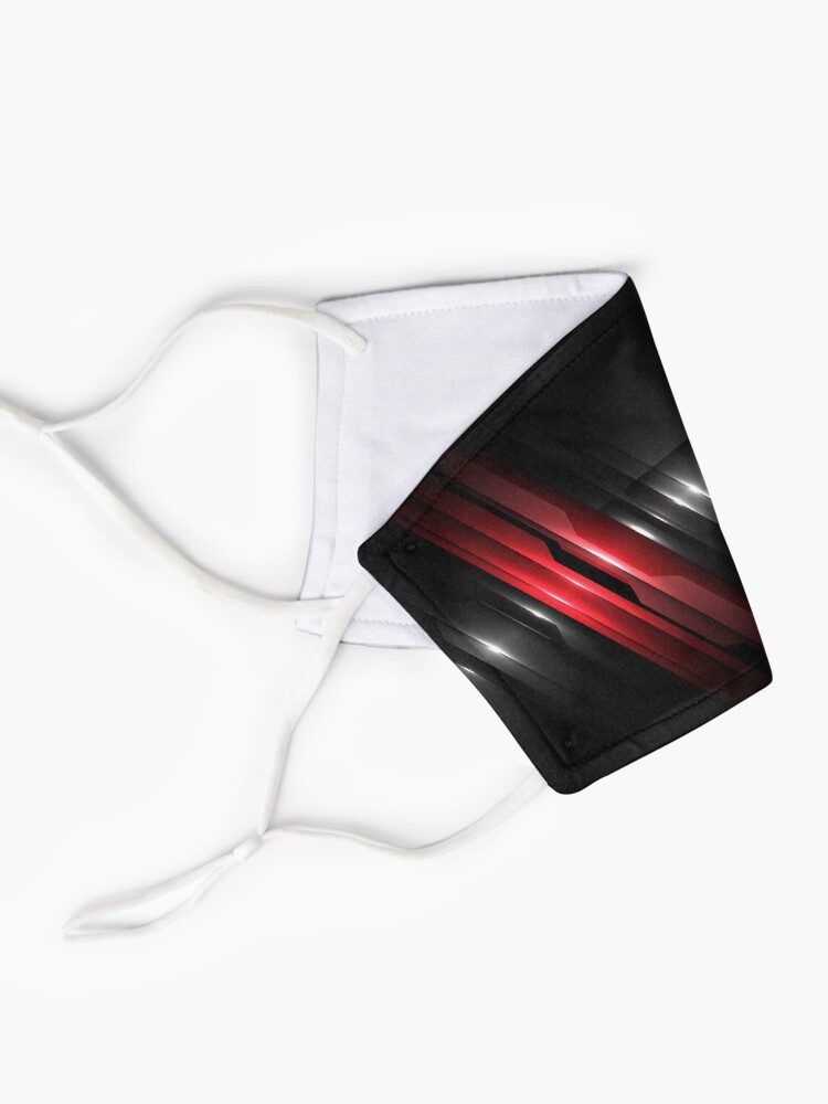 Alternate view of AudiSportExpert.com Abstract 1 graphic grey, black and red Mask