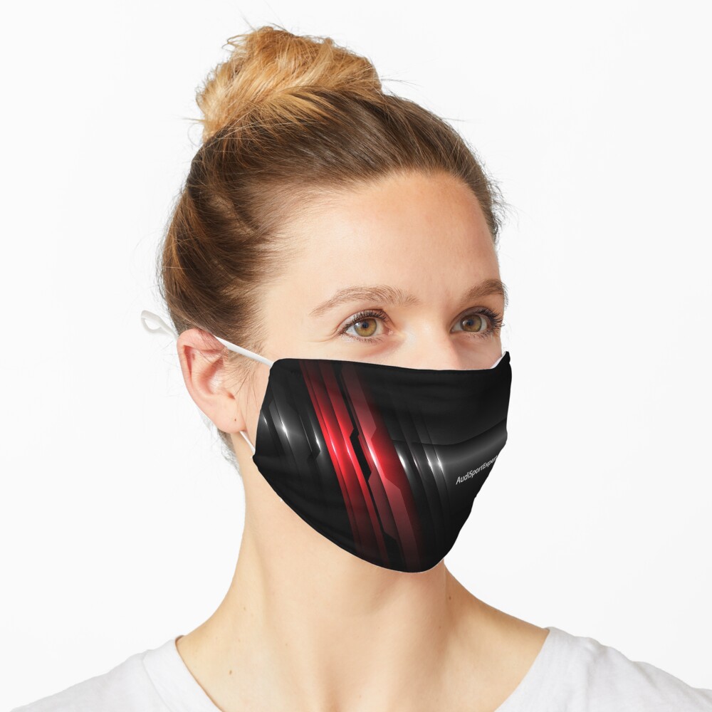 AudiSportExpert.com Abstract 1 graphic grey, black and red Mask