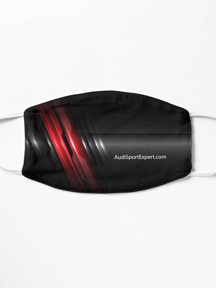 Alternate view of AudiSportExpert.com Abstract 1 graphic grey, black and red Mask