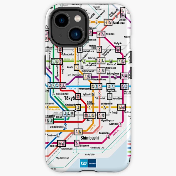 Tokyo Metro Map iPhone Tough Case