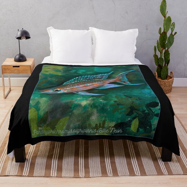 Item preview, Paracyprichromis nigripinnis Blue Neon Cichlid Aquarium Lake Tanganyika designed and sold by TheAplus.