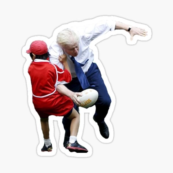 Boris Johnston rugby Sticker