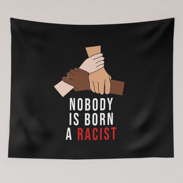 Item preview, nobody is born a racist designed and sold by samer11.