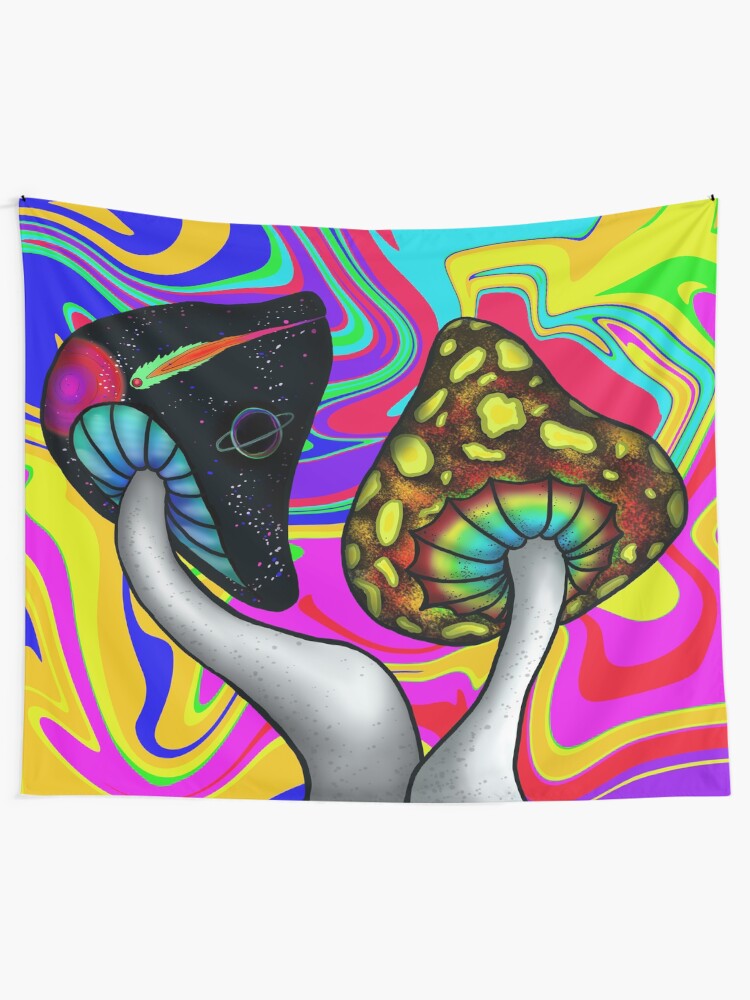 "psychedelic mushrooms" Tapestry by passionbear Redbubble
