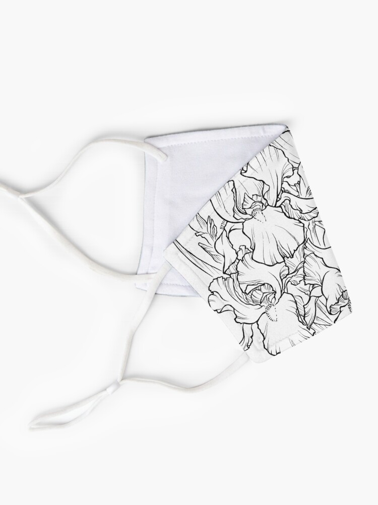 Alternate view of Irises - Black Line Mask