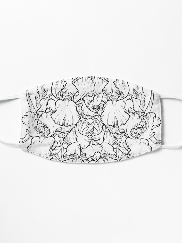 Alternate view of Irises - Black Line Mask