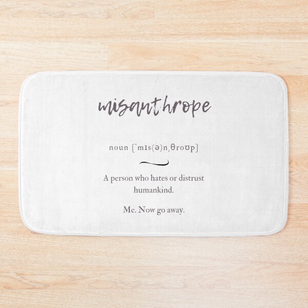 Item preview, Misanthrope Definition | Dictionary Collection designed and sold by Designschmiede.