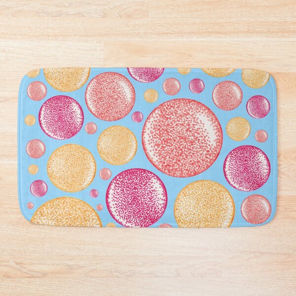 Item preview, Red orange an yellow abstract pattern pointillism art designed and sold by MitoP.