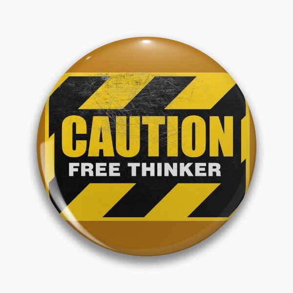 Item preview, CAUTION Free Thinker - Second Generation Worn B designed and sold by GodsAutopsy.