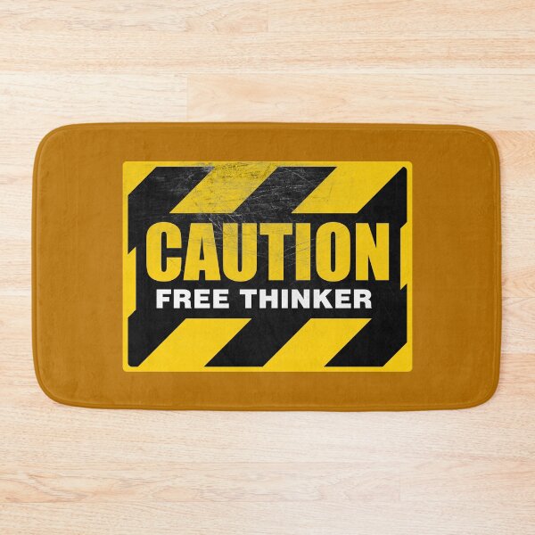 Item preview, CAUTION Free Thinker - Second Generation Worn B designed and sold by GodsAutopsy.