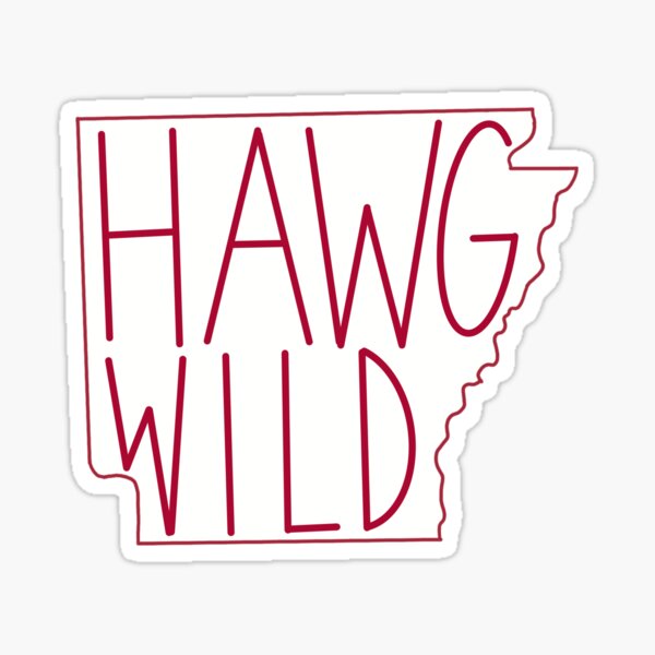 Hawg Wild Arkansas Sticker