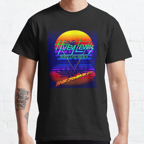 Huey Lewis Die Kraft der Liebe Retro 80er Synthwave Hommage Classic T-Shirt