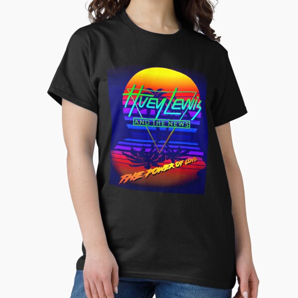 Item preview, Huey Lewis The Power Of Love Retro 80s Synthwave Homage  designed and sold by silkdegreestees.